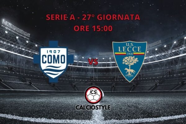 Como-Lecce 3-1, un immenso Jesus Rodriguez regala la vittoria ai lariani
