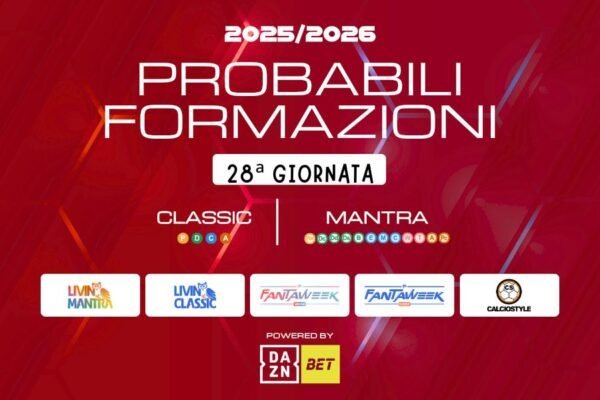 Fantacalcio 28°Giornata: consigli e formazioni