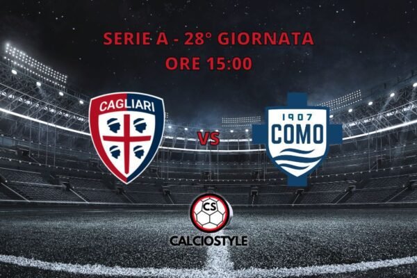 Cagliari-Como 1-2, i lariani espugnano la Domus Unipol Arena