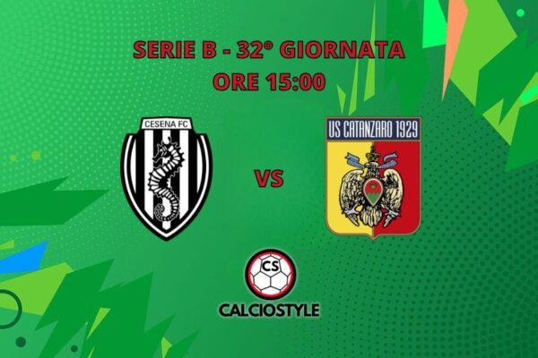 Cesena-Catanzaro: probabili formazioni e dove vederla