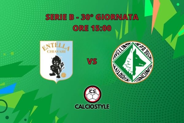 Virtus Entella-Avellino, probabili formazioni e dove vederla