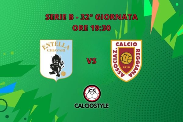 Virtus Entella-Reggiana, probabili formazioni e dove vederla