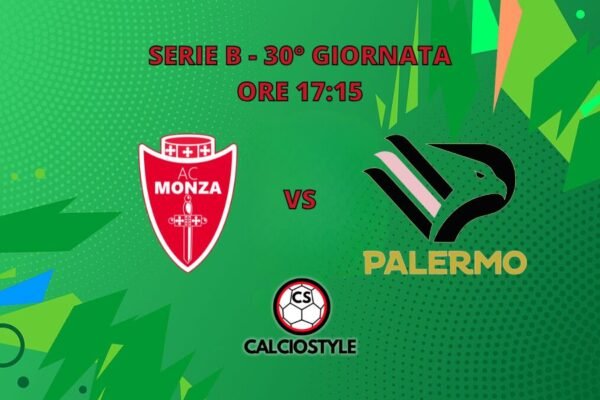 Monza-Palermo: probabili formazioni e dove vederla