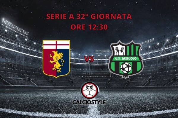 Genoa-Sassuolo, formazioni ufficiali: la scelta su Matic
