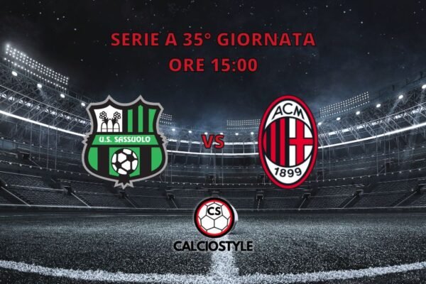 Sassuolo-Milan, probabili formazioni e dove vederla